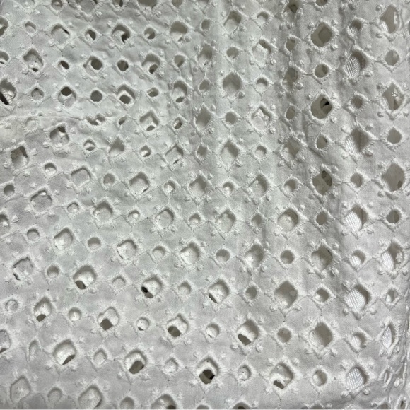 MICHAEL Michael Kors White 100% Cotton Eyelet Short Sleeve Top - Picture 11 of 11